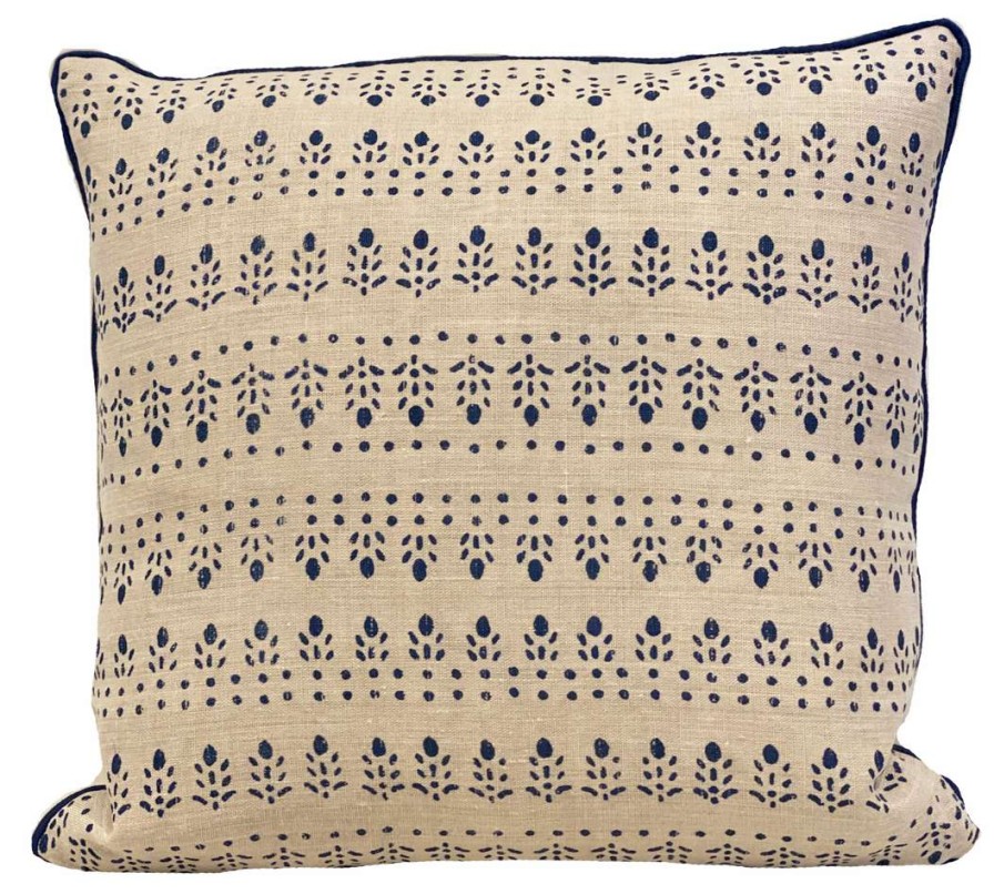 Pillows * | Alice Sergeant Najwa Indigo Pillow Indoor Blue