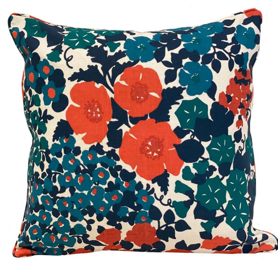 Pillows * | Cw Stockwell Million Flowers Coral Pillow Cover Multi