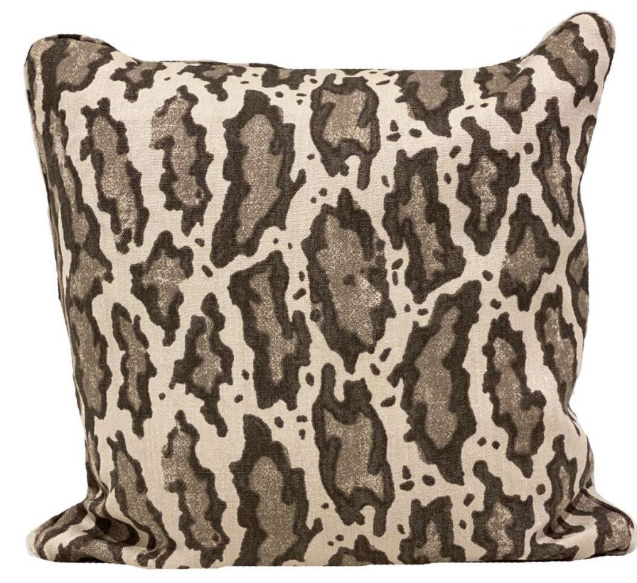 Pillows * | Peter Dunham Gattopardo Siberiano Pillow Cover Indoor Brown