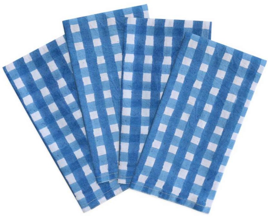 Tableware * | Walter G Tableware Bodrum Azure Napkins (Set Of 4)