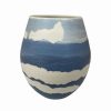 Accessories * | Kris Mcintosh Marbled Blue Vase 8