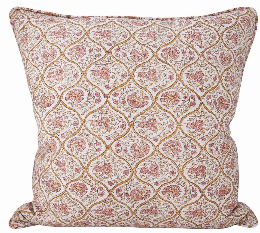 Pillows * | Walter G Trellis Golden Pillow Cover Pink