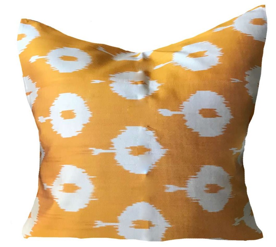 Pillows * | Md Home Nida Ikat Saffron Pillow Cover Orange