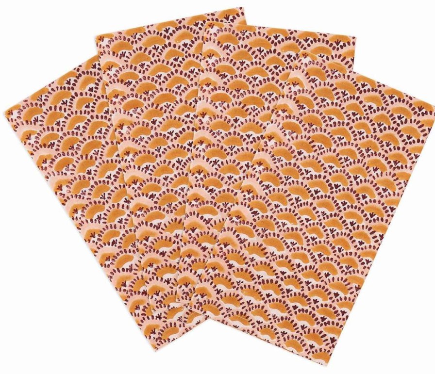 Tableware * | Walter G Tableware Naples Golden Napkins (Set Of 4)