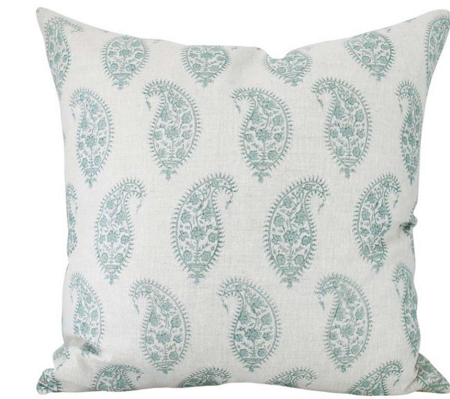 Pillows * | Walter G Indoor Paisley Celadon Pillow Cover Green