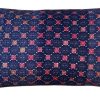 Pillows * | Zerbo Indoor Wedding Hmong Pink Indigo Dot Lumbar Blue