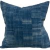 Pillows * | Indian Pink Indoor African Indigo Mudcloth Pillows (Pair) Blue