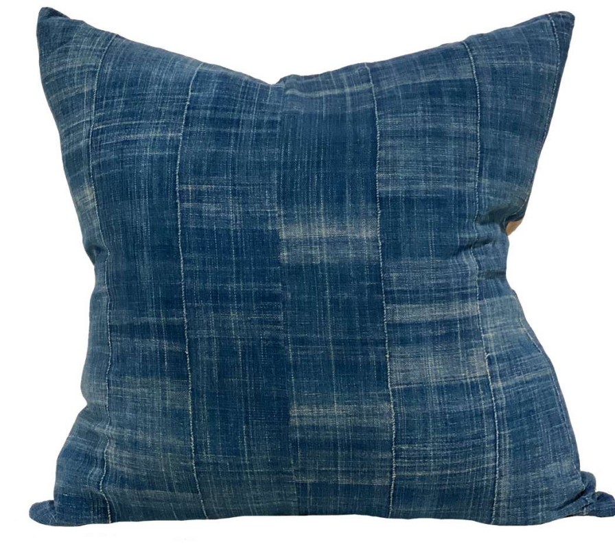 Pillows * | Indian Pink Indoor African Indigo Mudcloth Pillows (Pair) Blue