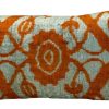 Pillows * | Md Home Corum Velvet Ikat Pillow Cover Orange