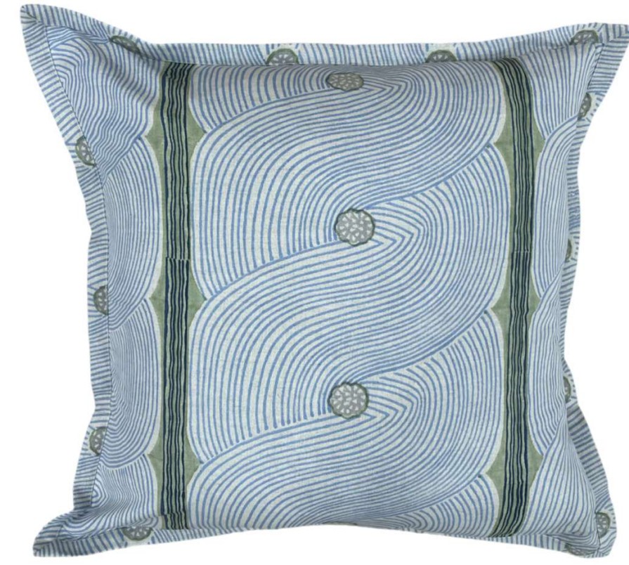 Pillows * | Tulu Indoor Harper Pillow Cover Blue