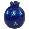 Tableware * | Malaika Linen Pomegranate Blue Vase Tableware