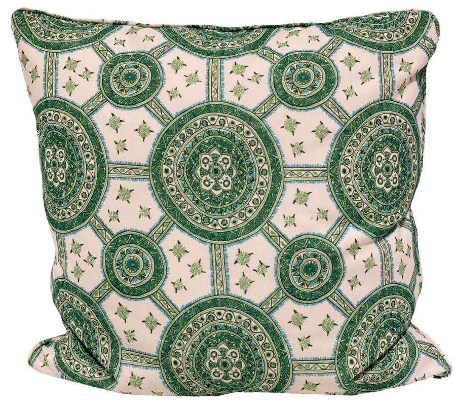 Pillows * | Schuyler Samperton Petite Nellcote Outdoor Lily Pad Pillow Indoor Green