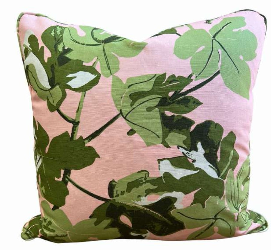 Pillows * | Peter Dunham Indoor Fig Leaf Original On Pillow Cover Pink