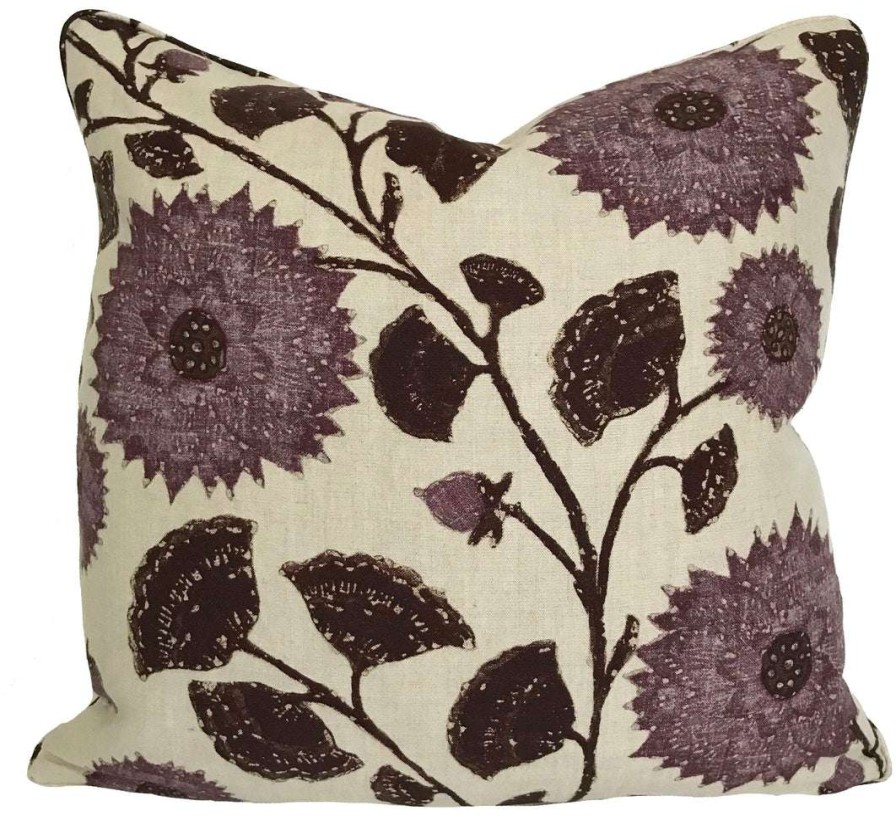 Pillows * | Schuyler Samperton Celandine Mulberry Pillow Cover Indoor Purple