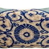 Pillows * | Md Home Indoor Medallion Velvet Ikat Pillow Cover Blue