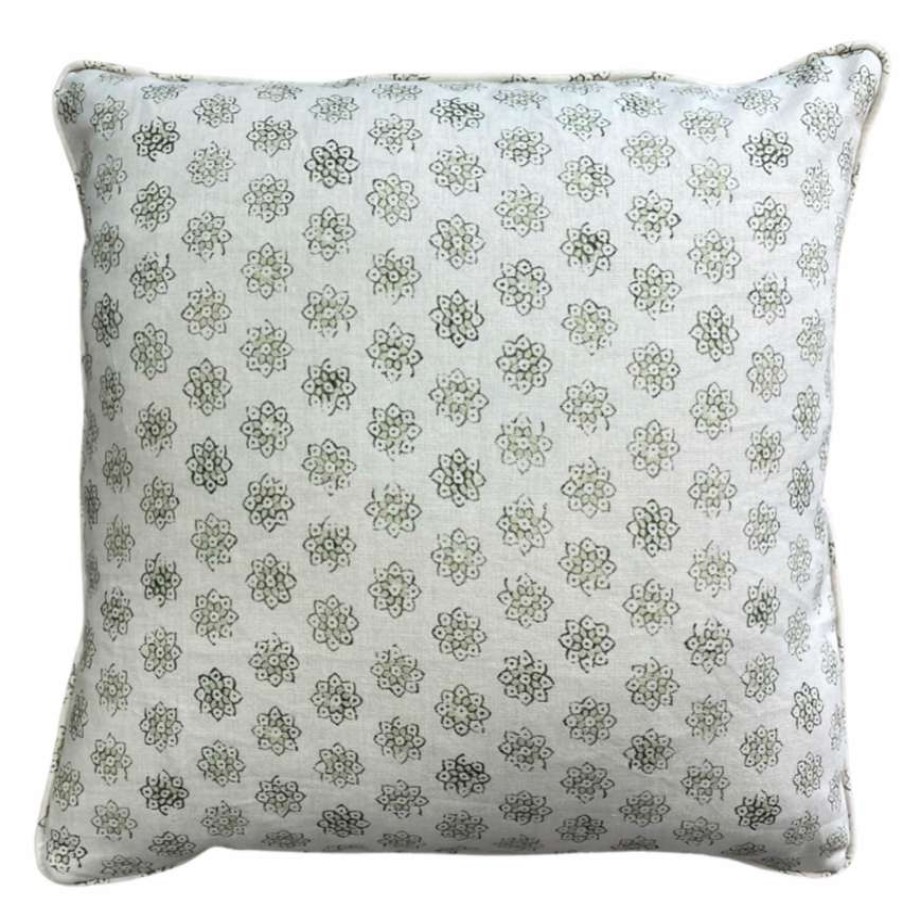 Pillows * | Schuyler Samperton Indoor Reverse Leaf Doshi Pop Pillow Cover Green