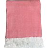 Accessories * | Alashan Adirondack Herringbone Coral Clay Throw