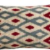 Pillows * | Md Home Engin Velvet Ikat Pillow Cover Indoor Red