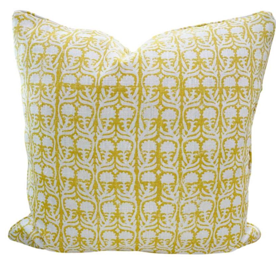 Pillows * | Penny Morrison Indoor Ashok Pillow Cover Yellow