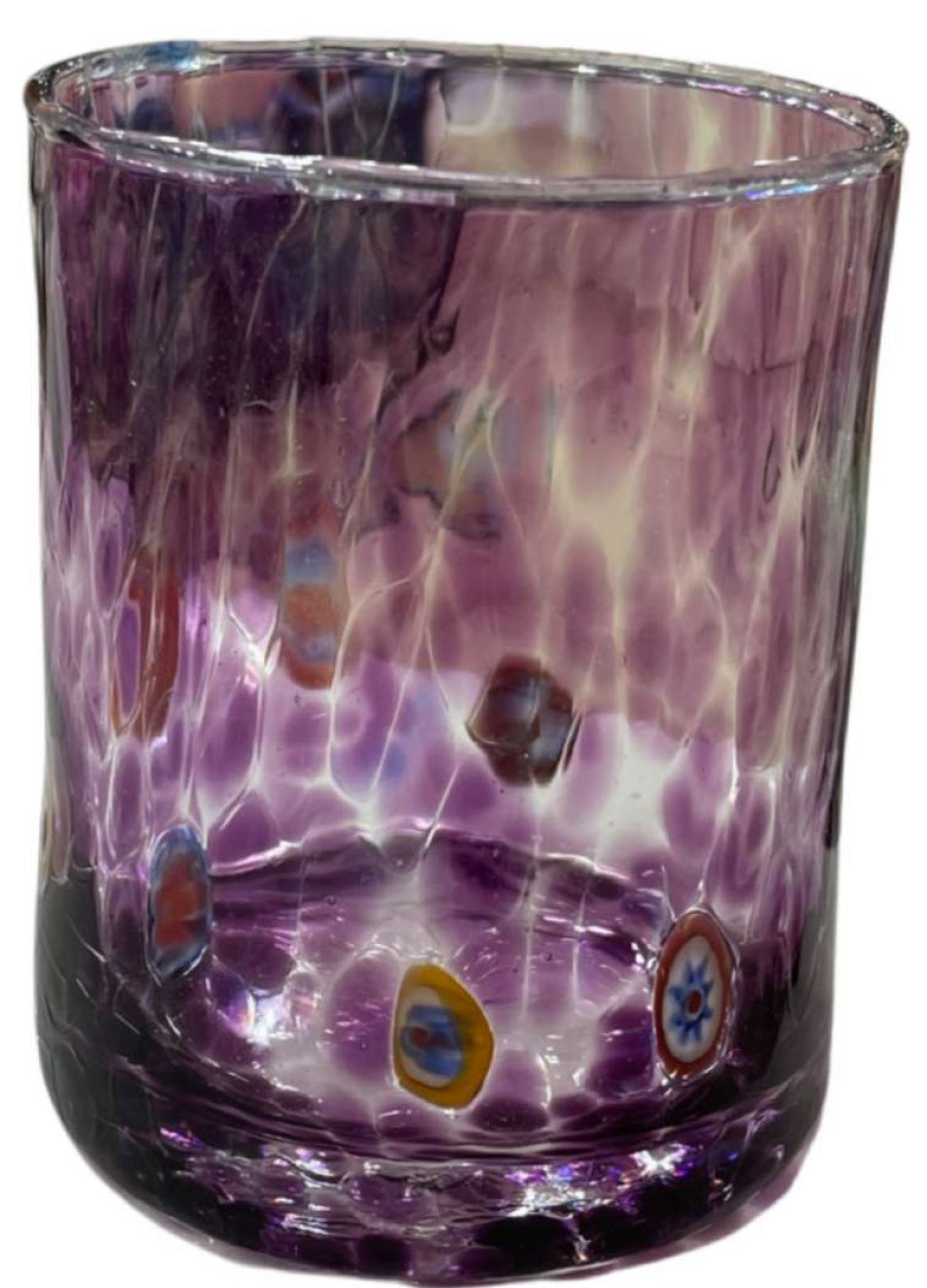 Tableware * | Emporium58Mirano Glassware Murano Glasses- Purple