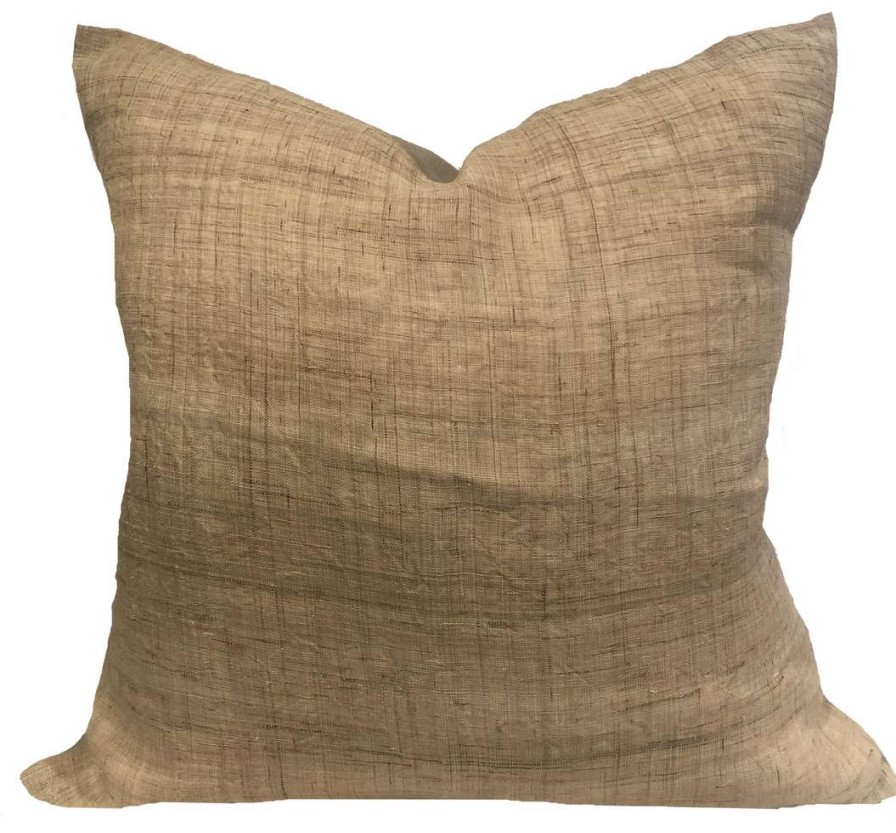 Pillows * | Well Made Home Indoor Handspun Neutral Hemp Pillow (Pair) Natural