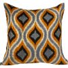 Pillows * | Md Home Ogee Velvet Ikat Pillow Cover Multi