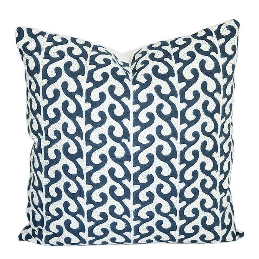 Pillows * | Seema Krish Indoor Breach Candy Mughal Pillow Cover Blue