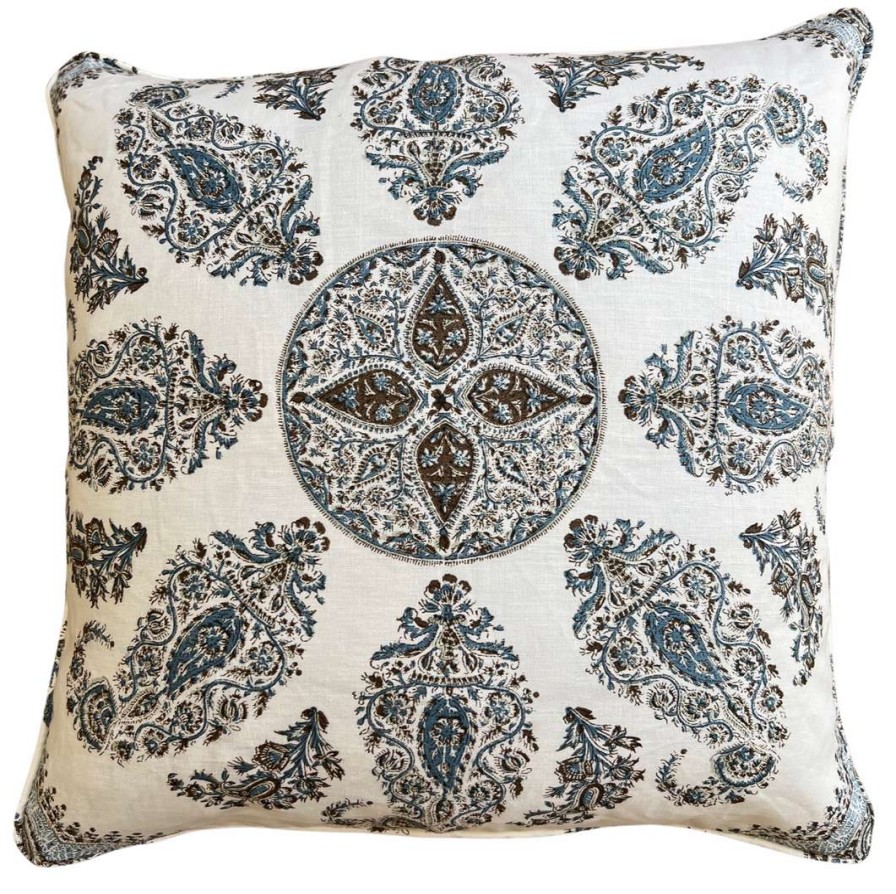 Pillows * | Peter Dunham Samarkand And Brown Pillow Cover Blue