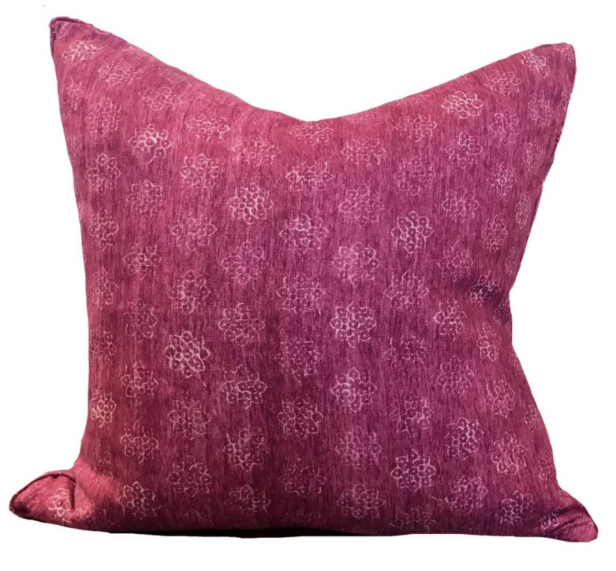 Pillows * | Schuyler Samperton Doshi Hibiscus Pillow Cover Pink