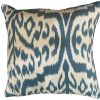 Pillows * | Kushaan Baris Silk Ikat Pillow Cover Blue