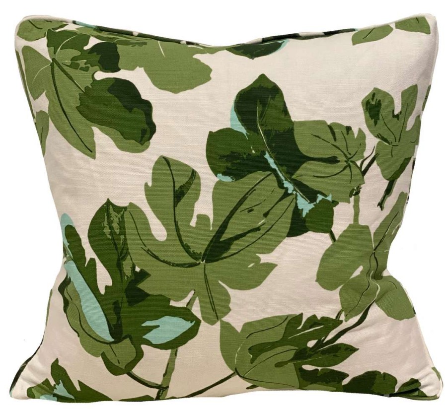 Pillows * | Peter Dunham Fig Leaf Original Outdoor Pillow Indoor Green