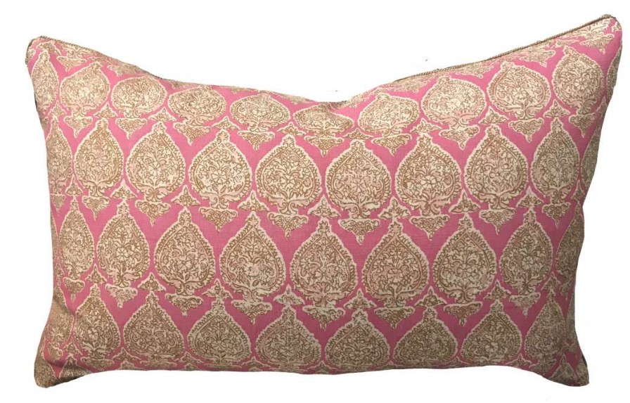 Pillows * | Raoul Textiles Sari Fuchsia Pillow Pink