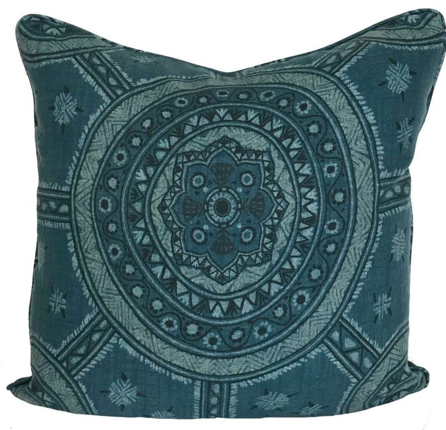 Pillows * | Schuyler Samperton Nellcote Printed Pillow Cover Indoor Blue