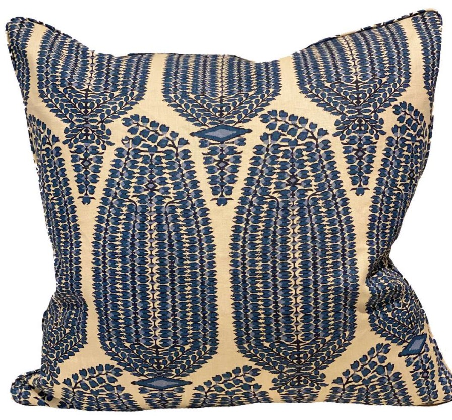 Pillows * | Lisa Fine Ayesha Paisley Sapphire Pillow Cover Blue