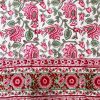 Tableware * | Well Made Home Pink And Green Floral Block Print Tablecloth