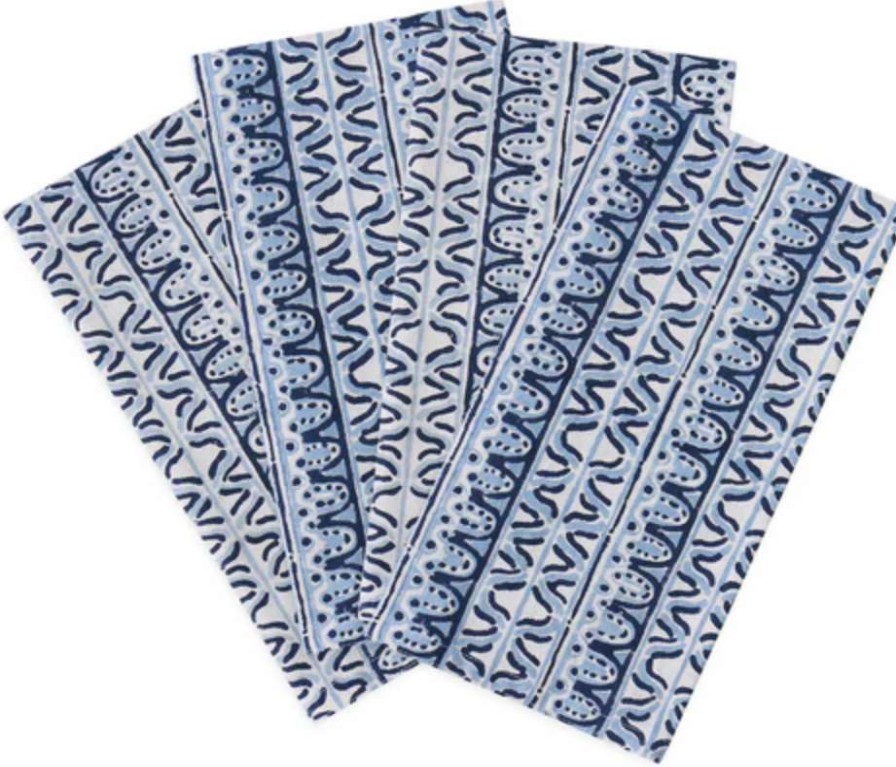 Tableware * | Walter G Corfu Azure Napkins (Set Of 4) Tableware