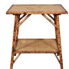 Furniture * | Jefferson West Custom Tiger Bamboo Side Table