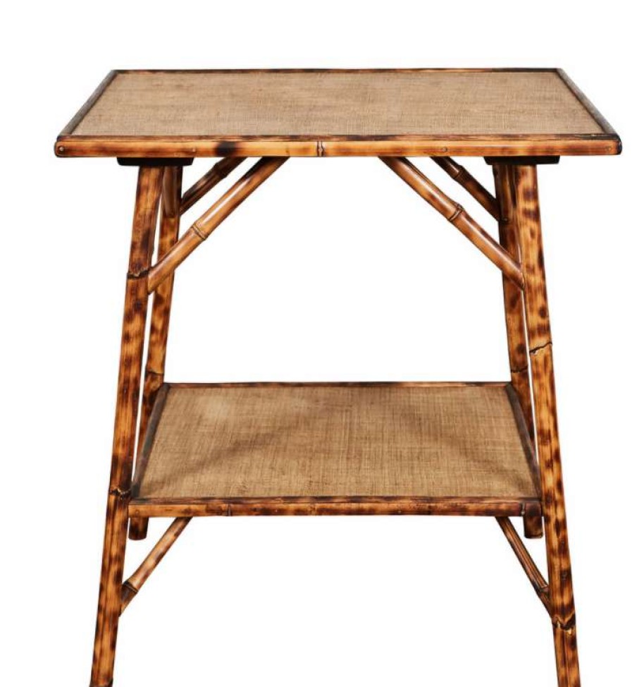 Furniture * | Jefferson West Custom Tiger Bamboo Side Table