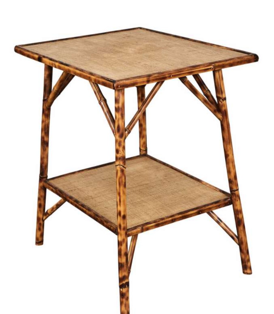 Furniture * | Jefferson West Custom Tiger Bamboo Side Table