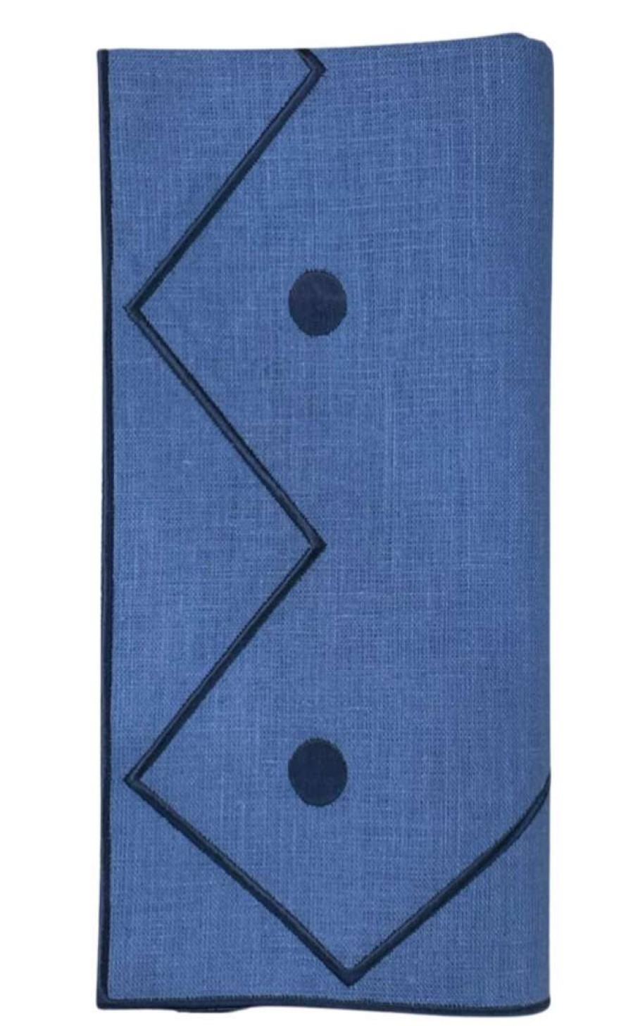 Tableware * | Well Made Home Tableware Blue Zig Zag Napkins