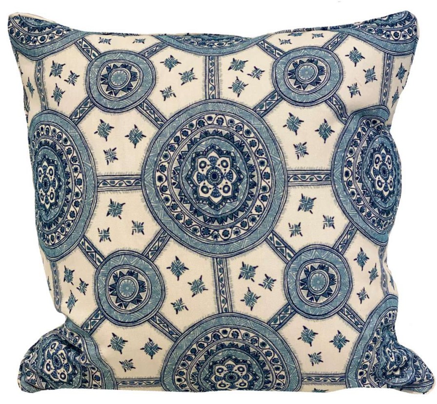 Pillows * | Schuyler Samperton Indoor Petite Nellcote Outdoor Sky Pillow Blue