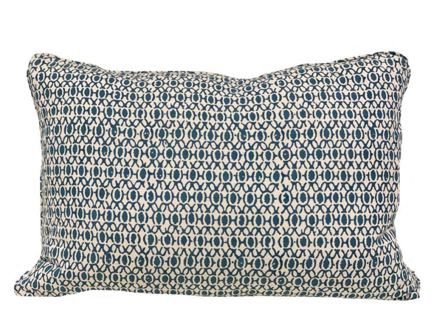 Pillows * | John Robshaw Indoor Tafni Peacock Pillow Cover Blue