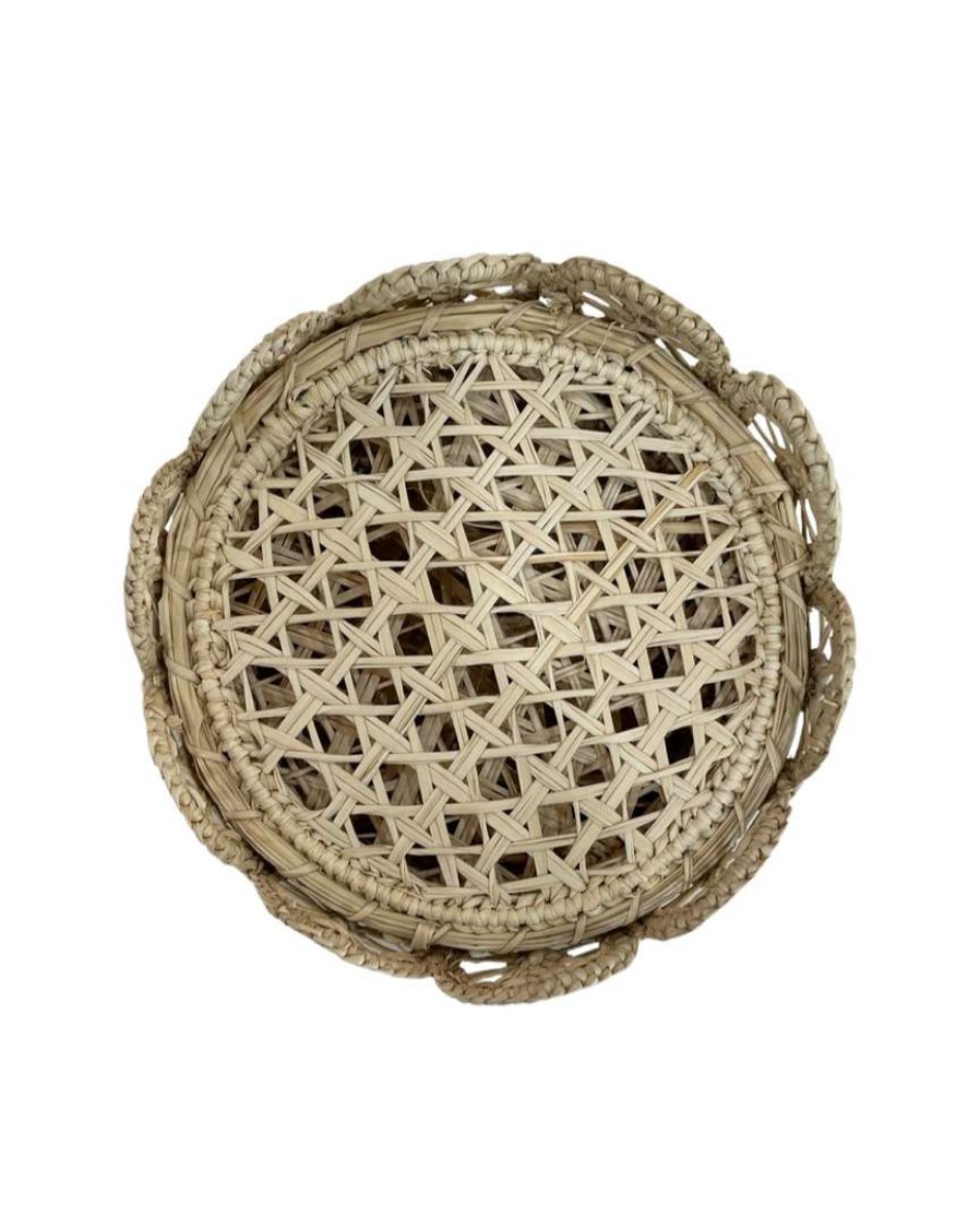 Tableware * | Klatso Woven Iraca Coaster And Holder (Set Of 4)