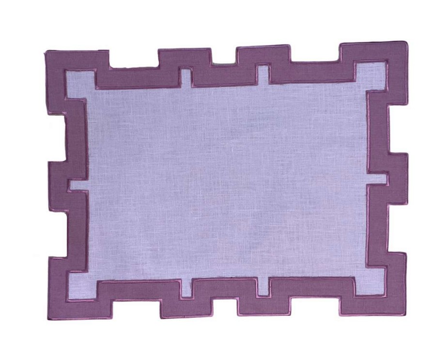 Tableware * | Well Made Home Tableware Purple Castle Napkins