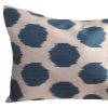 Pillows * | Md Home Indoor Dot Silk Ikat Cover Blue