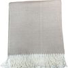 Accessories * | Alashan Adirondack Herringbone Bisque Throw