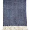 Accessories * | Alashan Adirondack Herringbone Harbor Blue Throw Throws