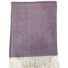 Accessories * | Alashan Throws Adirondack Herringbone Smokey Plum Throw