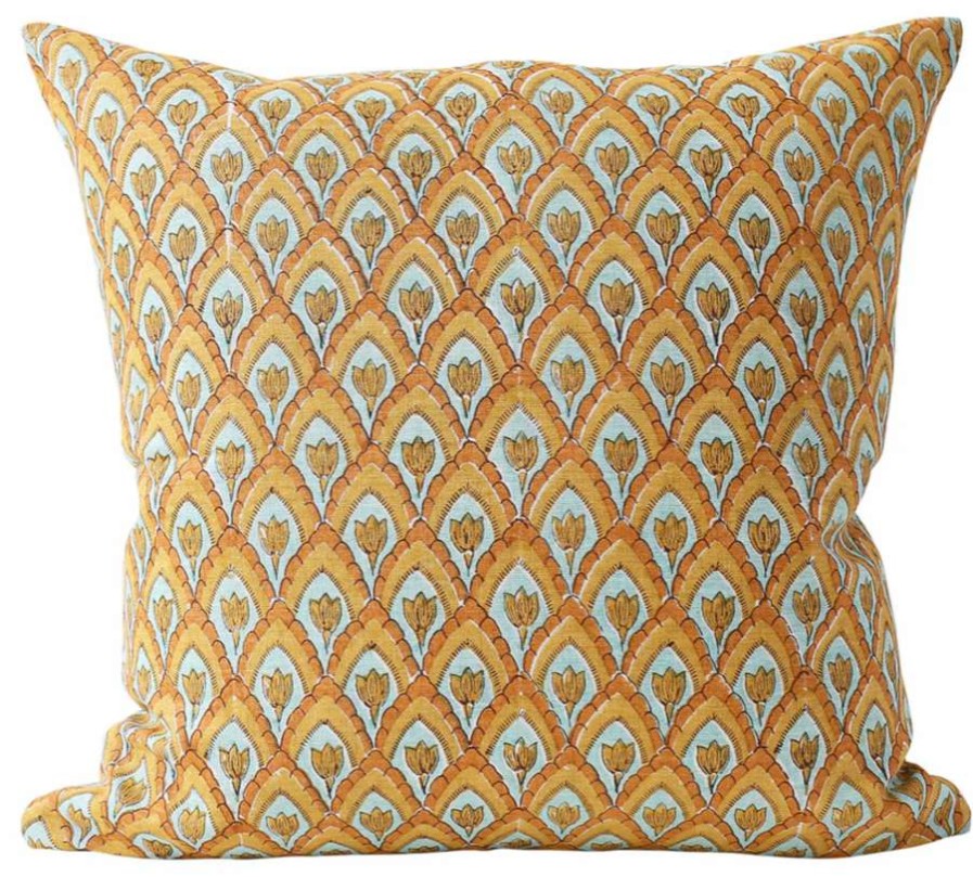 Pillows * | Walter G Indoor Haveli Calypso Pillow Cover Gold