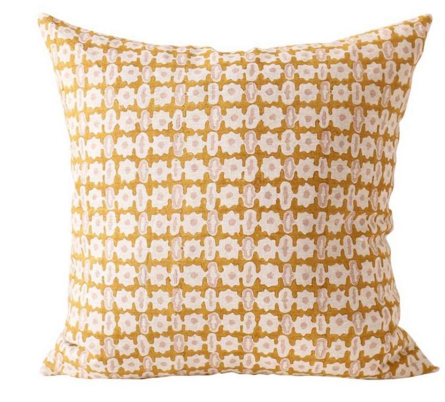 Pillows * | Walter G Pahari Saffron Pillow Cover Indoor Gold